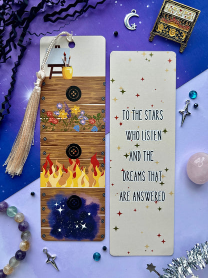 Enchanting Bookmark Inspired by 'A Court of Thorns and Roses' – Perfect for Fantasy Lovers!