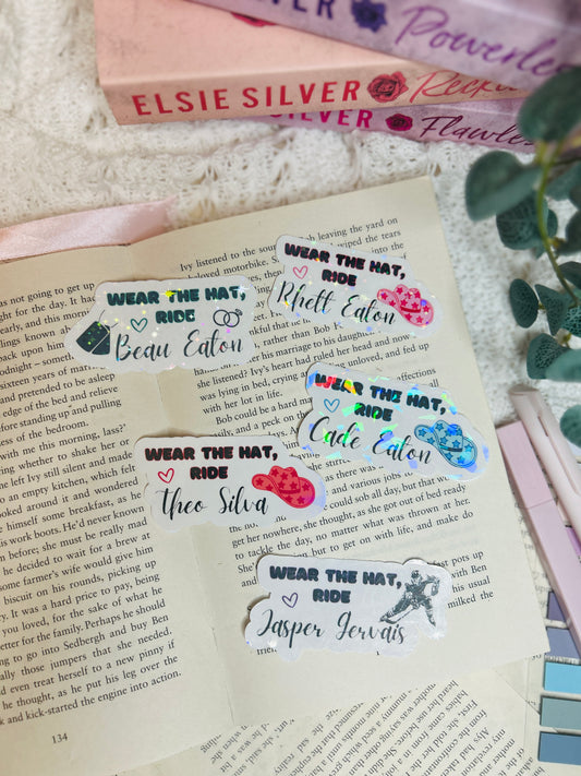 Wear the Hat, Ride - chestnut spring holographic Sticker