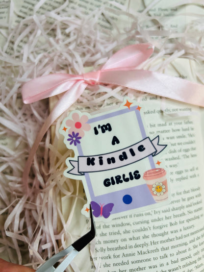 kindle girlie sticker
