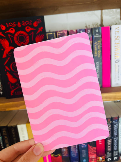 Pink Cowboy Kindle Insert – Western Prints & Swirly Pink Back | Matte Photo Card