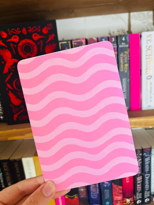 Pink Cowboy Kindle Insert – Western Prints & Swirly Pink Back | Matte Photo Card