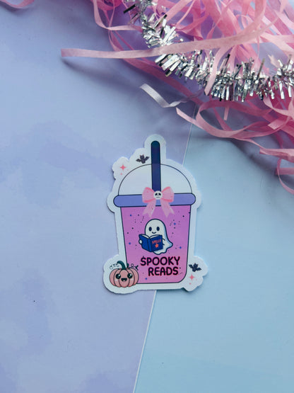 Spooky Reads Ghost Cup – Cute Ghostly Drinking Cup for Book Lovers
