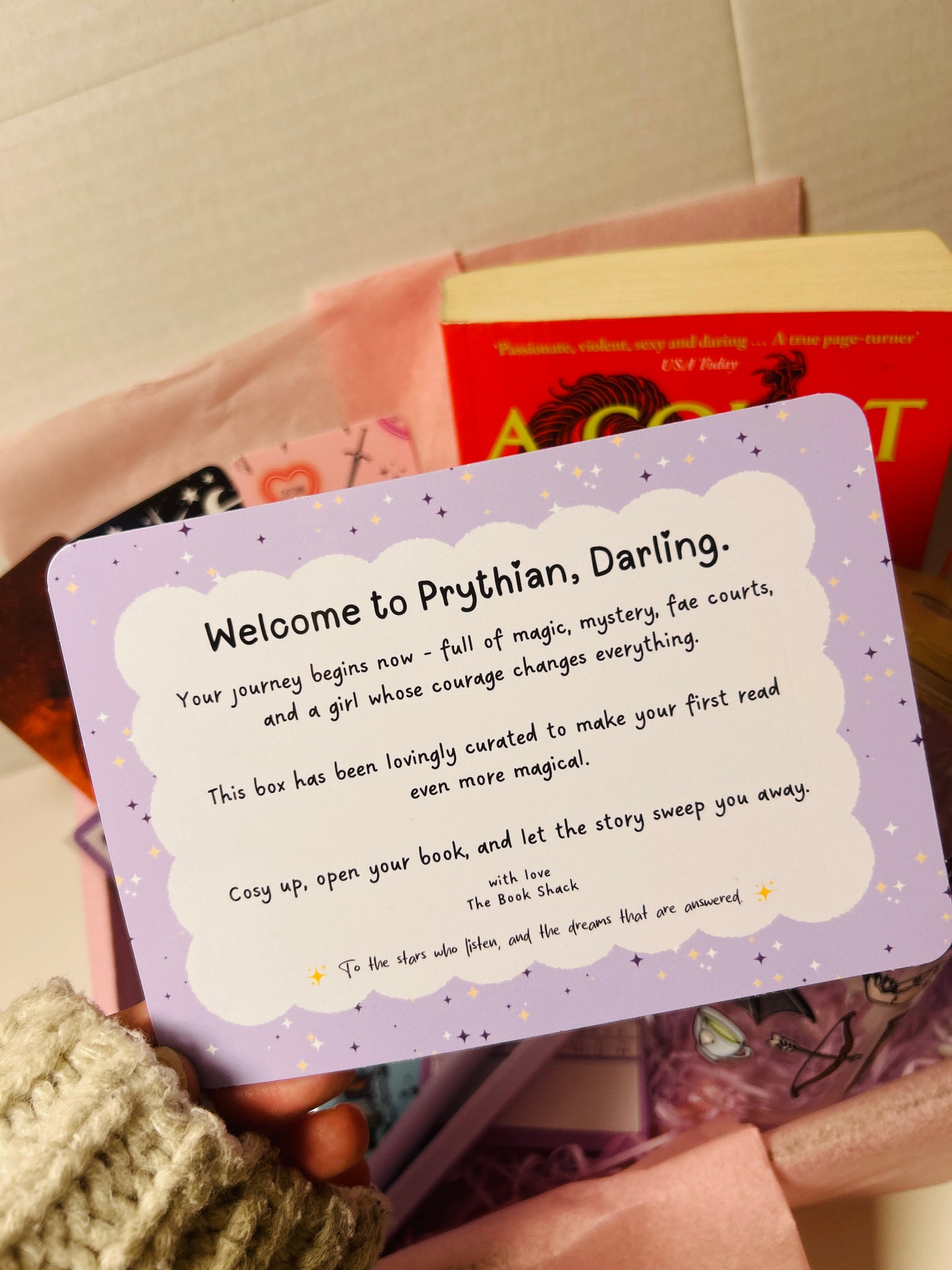 ACOTAR New Reader Mystery Bookish Box-Includes book!