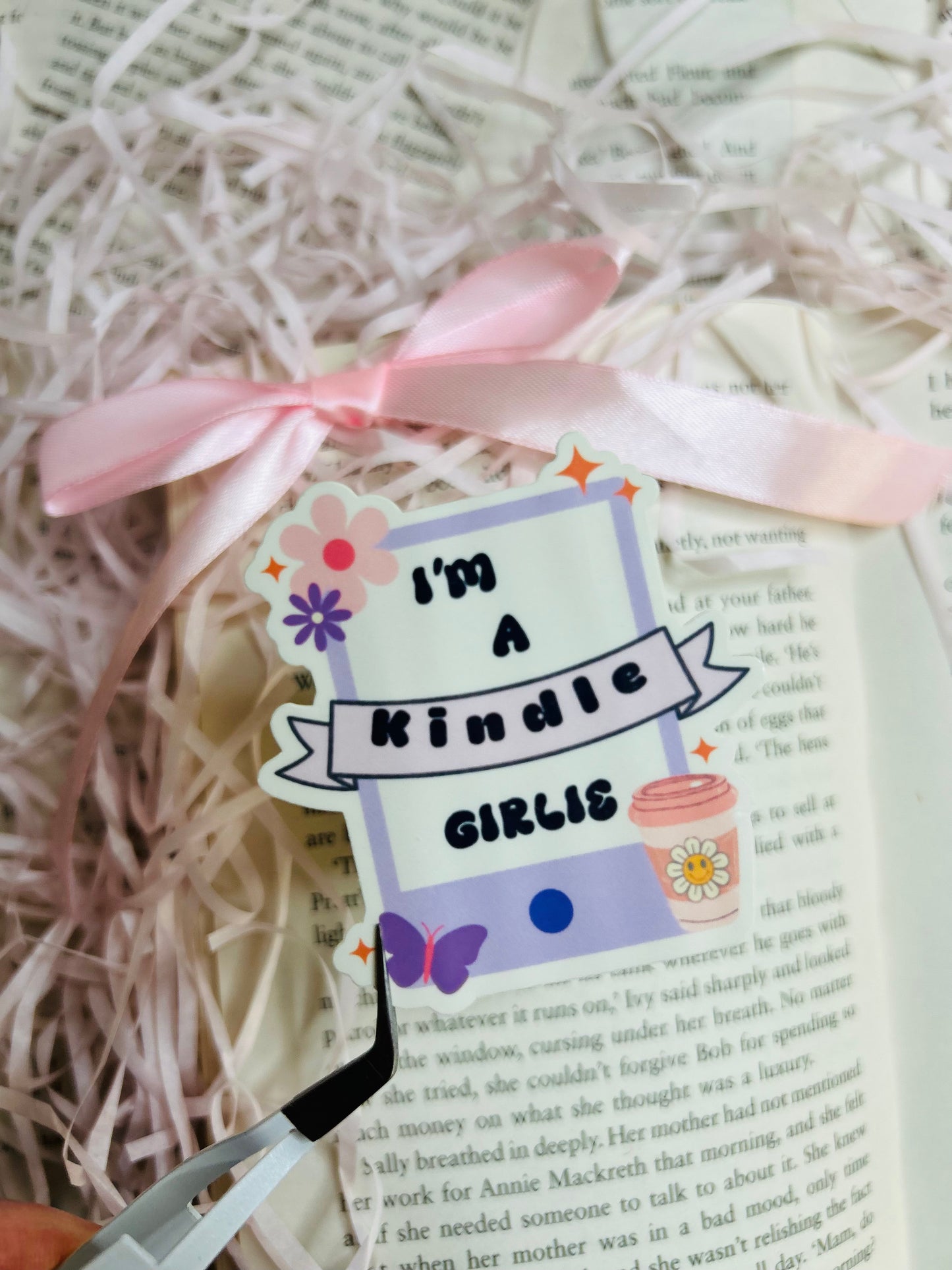 kindle girlie sticker