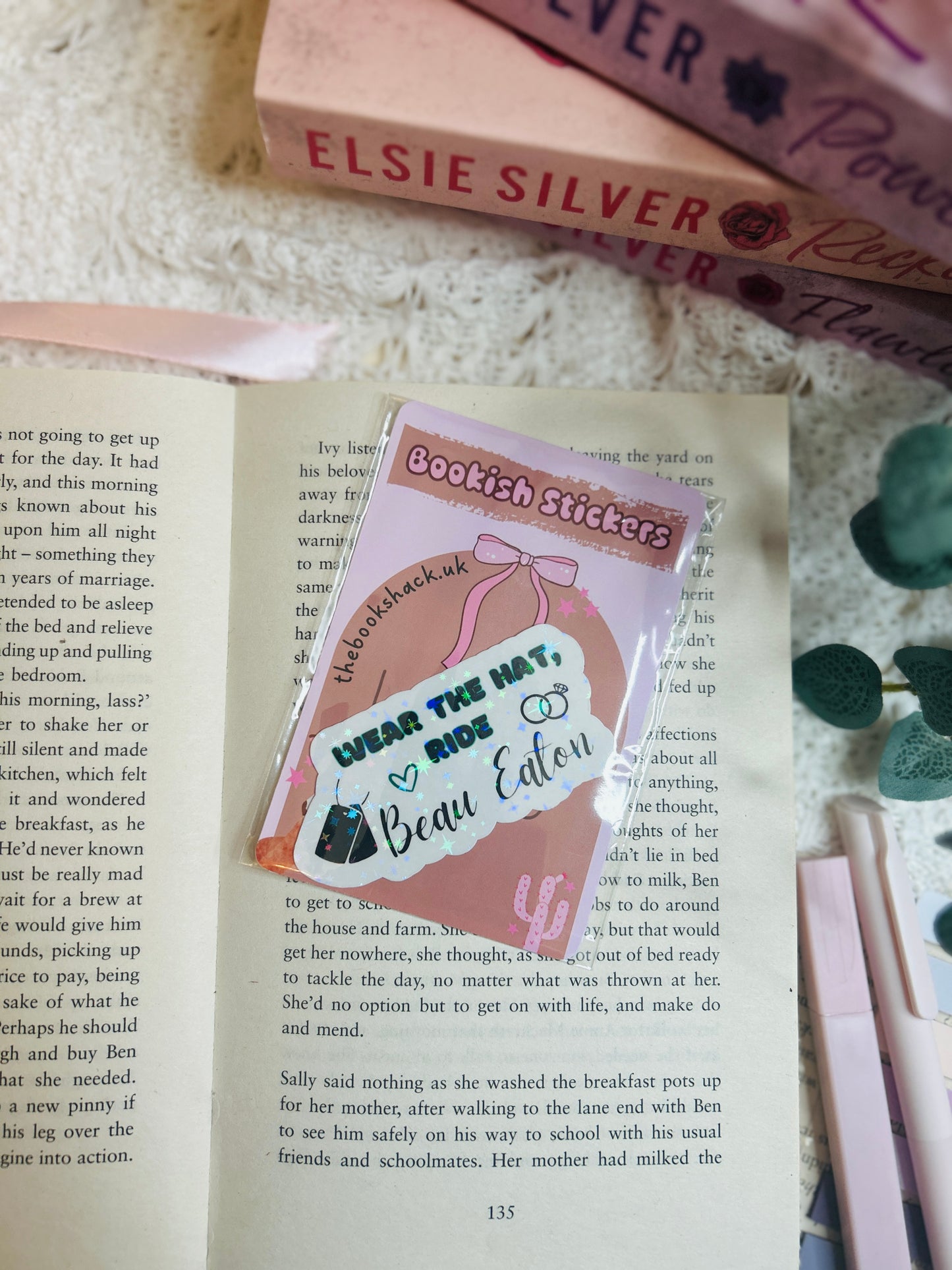 Wear the Hat, Ride - chestnut spring holographic Sticker