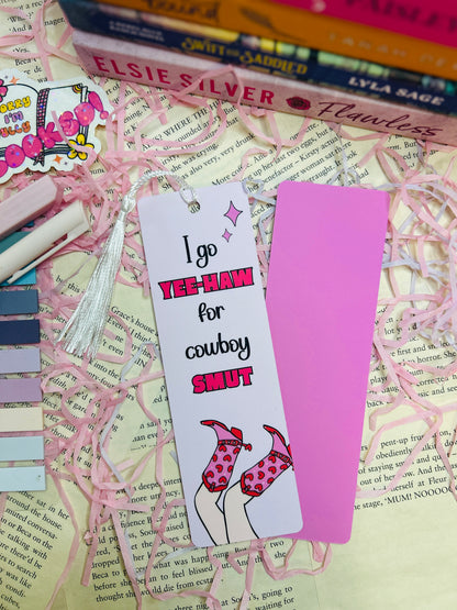“I Go Yee-Haw for Cowboy Smut” Bookmark – Saddle Up, Baby