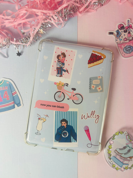 Off Campus Inspired Blue Kindle Insert – Now You Can Blush | Ice Hockey Romance