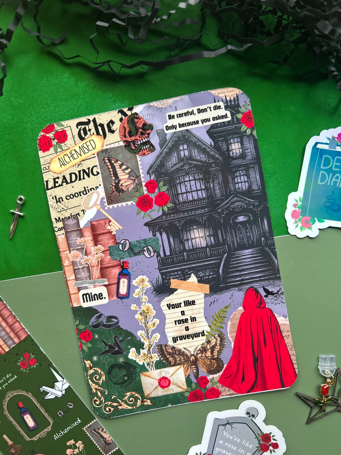 Alchemy Romance Inspired Kindle Inserts – Double Sided Fantasy E-Reader Art Prints