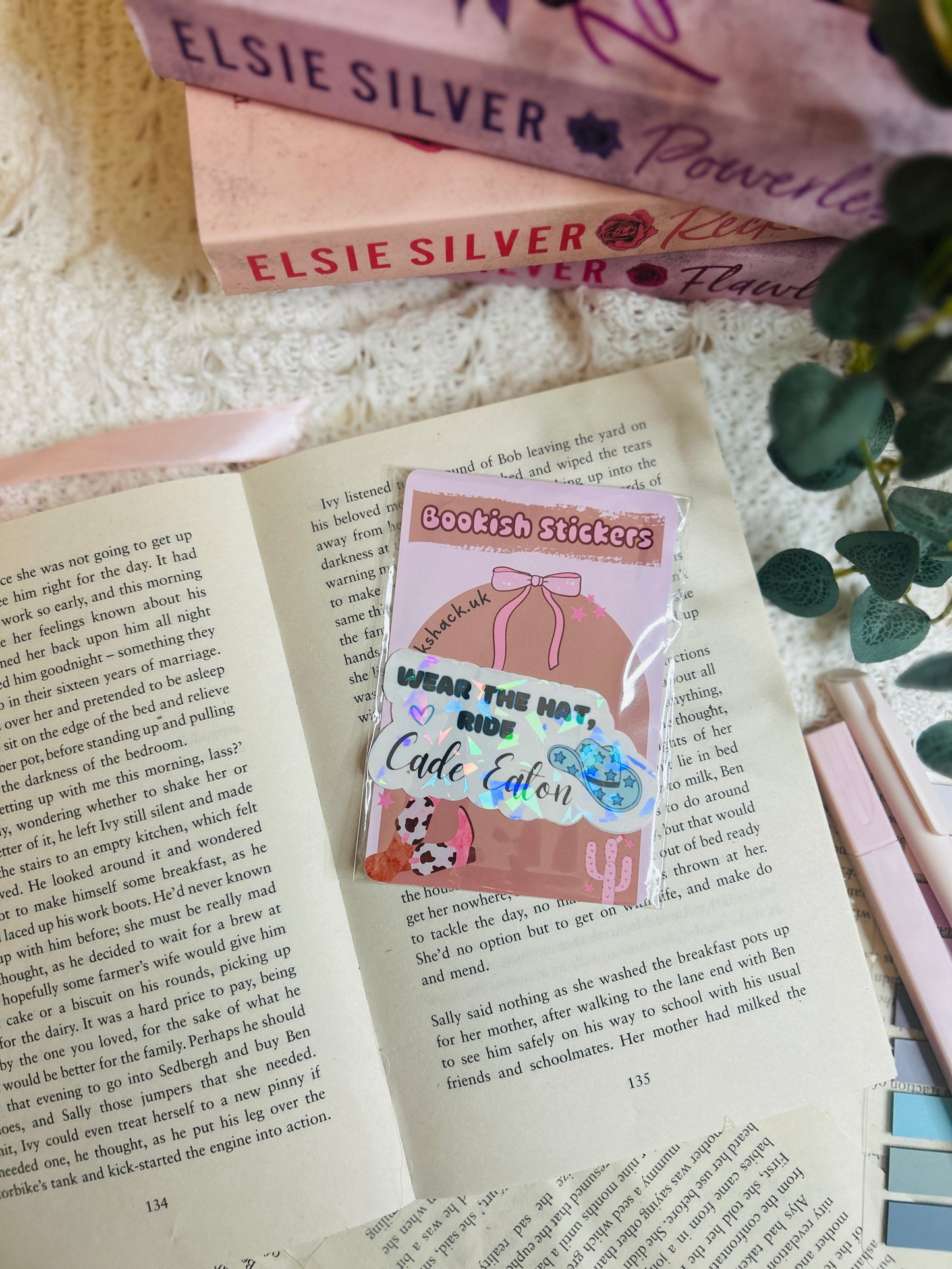 Wear the Hat, Ride - chestnut spring holographic Sticker