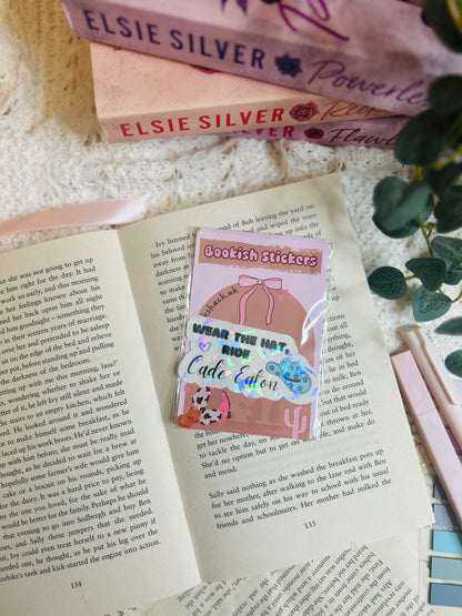 Wear the Hat, Ride - chestnut spring holographic Sticker