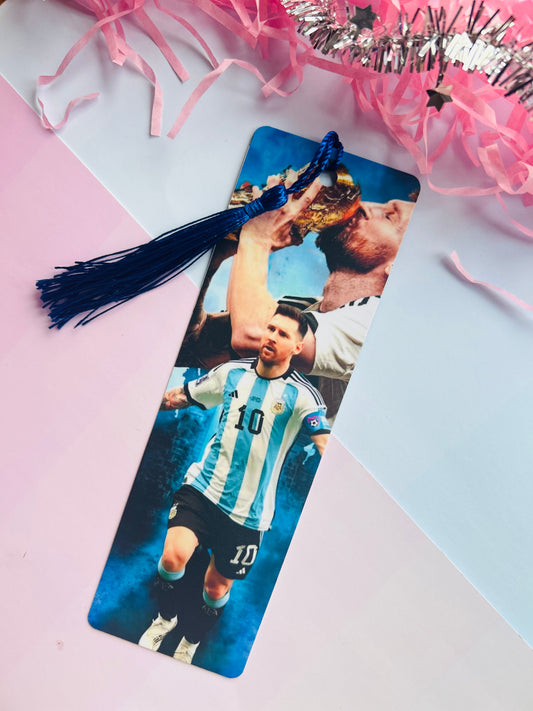 Messi Inspired Football Bookmark – Kids Soccer Bookmark for Young Readers