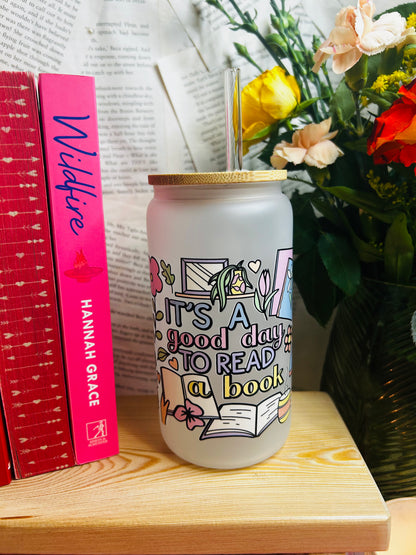 Frosted Glass Bookish Cup