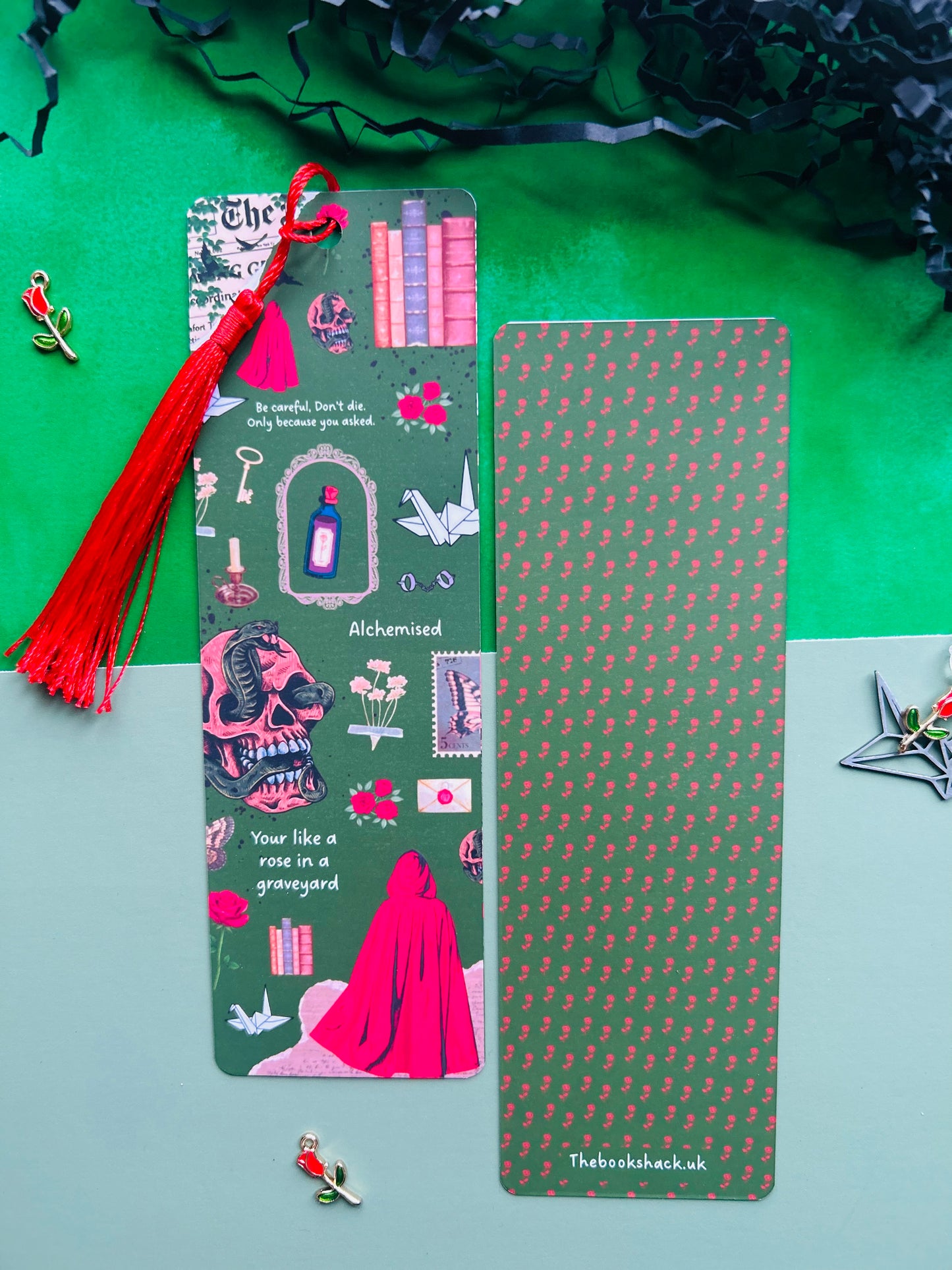 Alchemised Romance Inspired Bookmark – Double Sided Matte Laminated Fantasy Page Marker