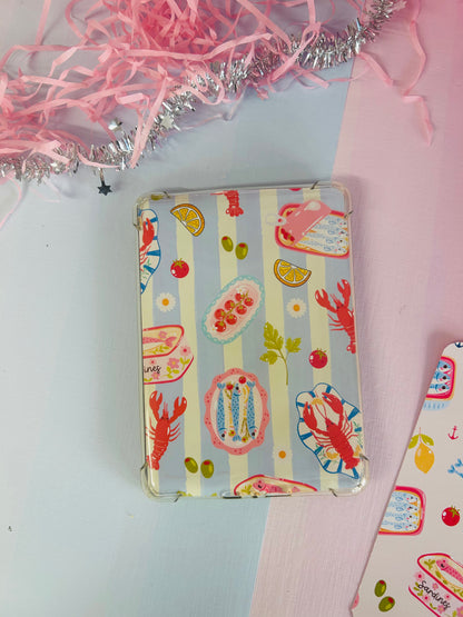 Blue Sardines Kindle Insert – Double-Sided Bookish Kindle Accessory