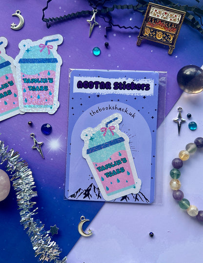 Tamlin’s Tears Holographic Sticker – ACOTAR Inspired 💧✨ ACOTAR Inspired Fantasy Sticker, acotar, bookish gifts, fantasy stickers