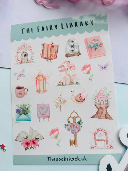 The Fairy Library Sticker Sheet – Fantasy Bookish Stickers