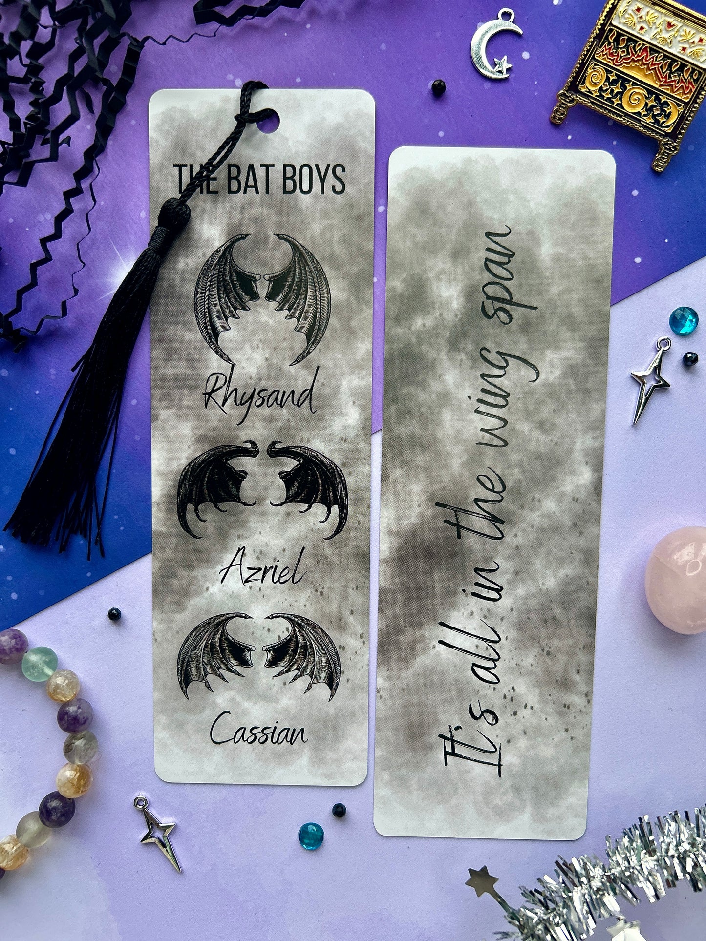 Officially licensed The Bat Boys Bookmark – ‘It’s All in the Wingspan’ ACOTAR-Inspired