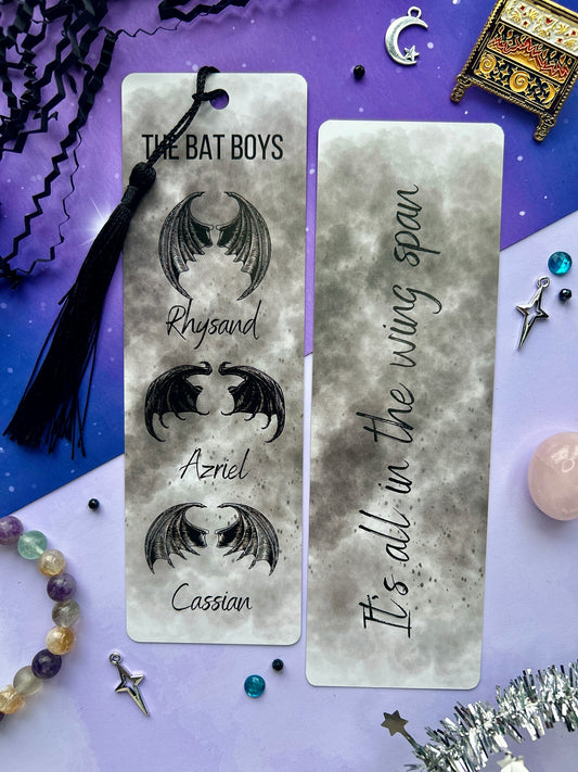 Officially licensed The Bat Boys Bookmark – ‘It’s All in the Wingspan’ ACOTAR-Inspired