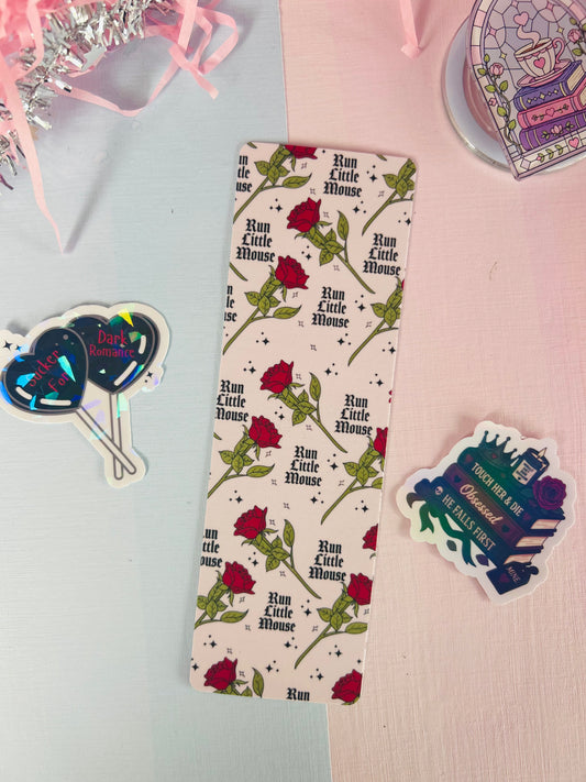 Run Little Mouse Bookmark – Double-Sided Dark Romance Bookmark