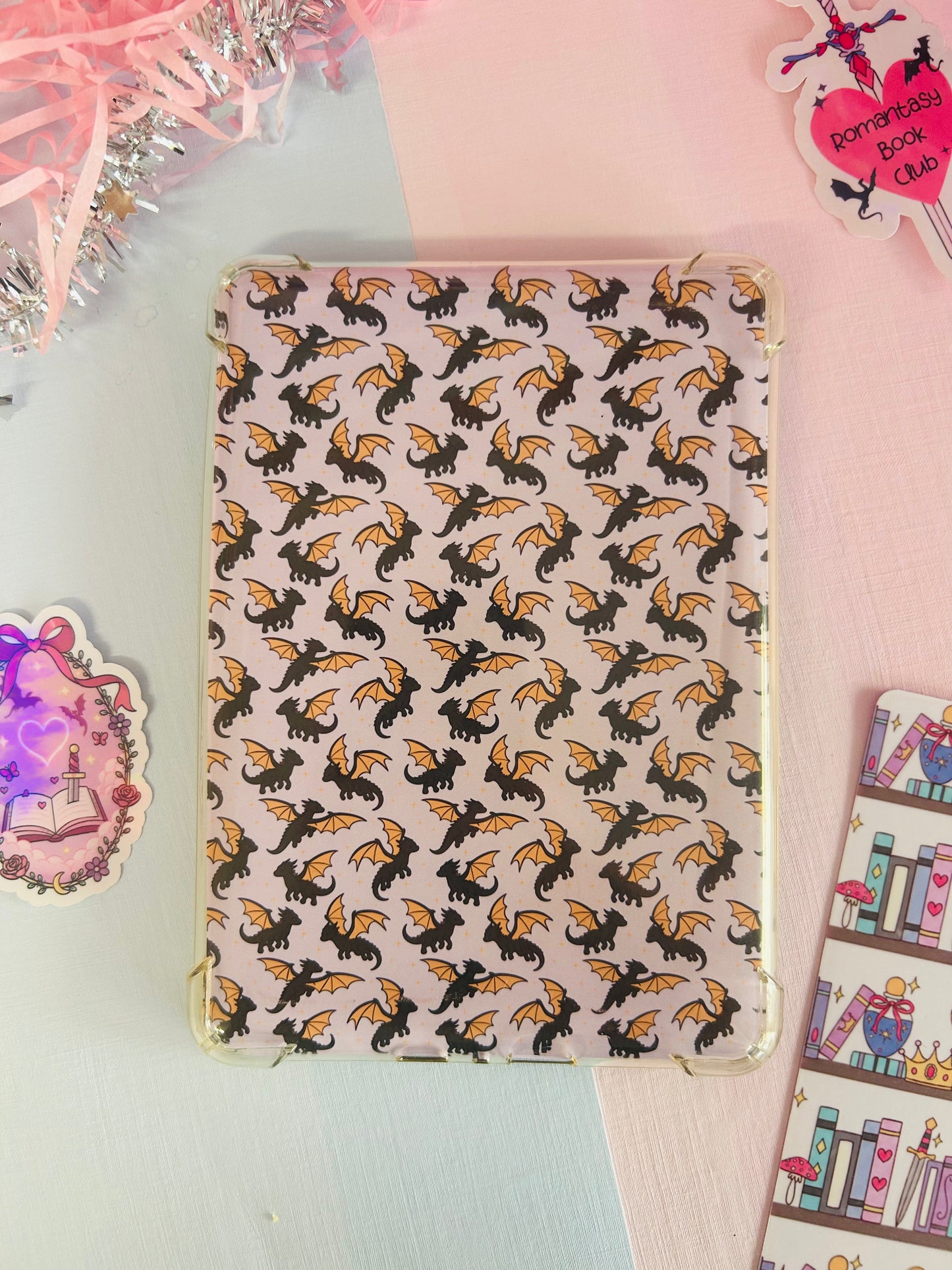Dragon Print Kindle Insert – Double-Sided Fantasy Kindle Accessory