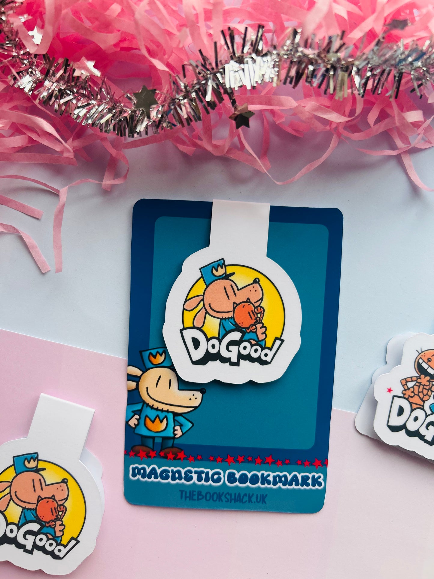 Dog Man Inspired Magnetic Bookmark – Kids Comic Book Page Marker