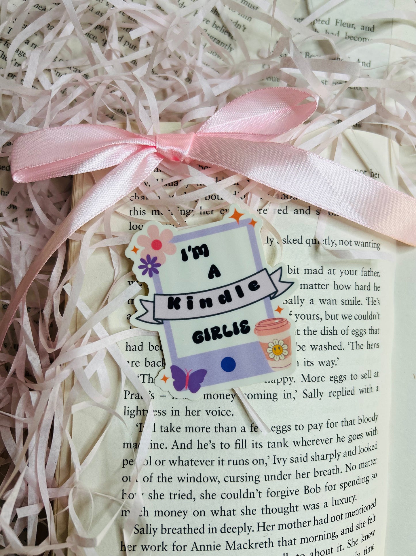 kindle girlie sticker