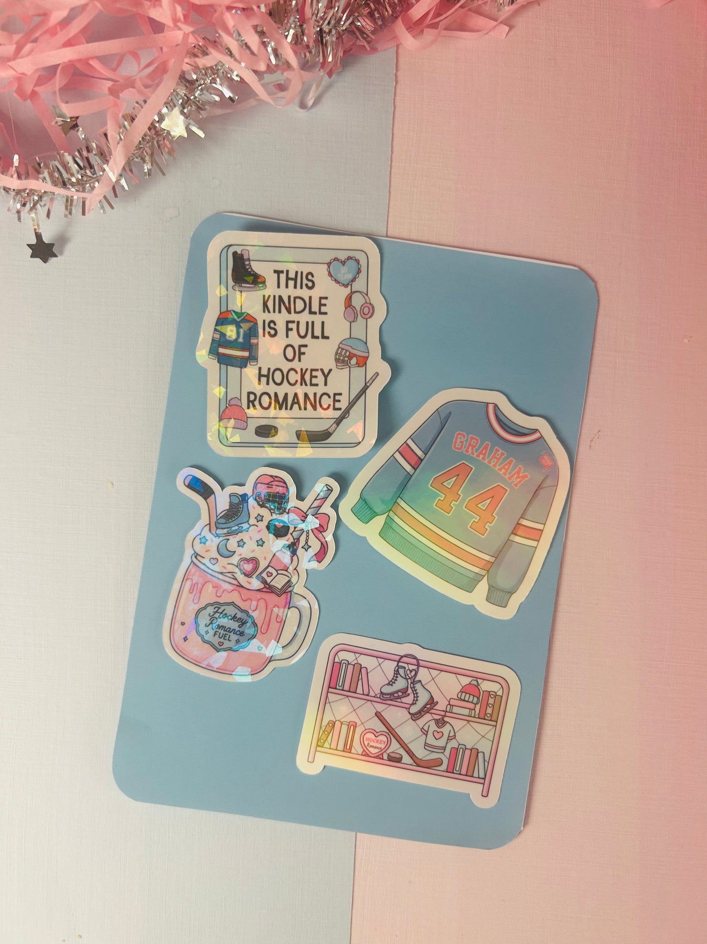 Off Campus Inspired Wellsy Kindle Insert – Blue Ice Hockey Romance