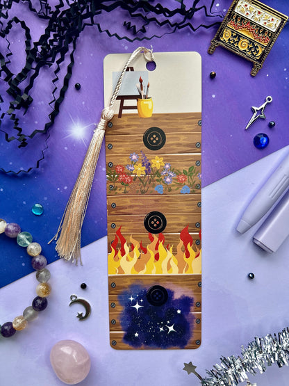 Enchanting Bookmark Inspired by 'A Court of Thorns and Roses' – Perfect for Fantasy Lovers!