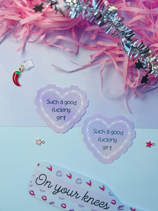 Such a Good Girl Holographic Sticker – Dark Romance & Smut Bookish Sticker