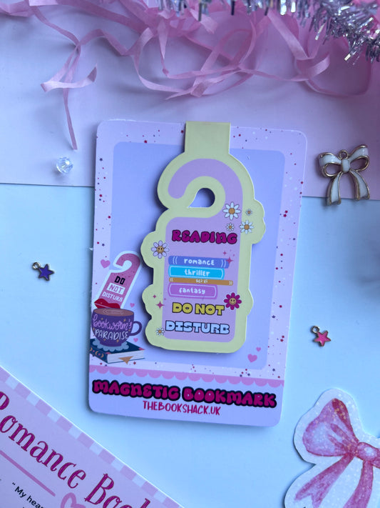 Do Not Disturb Magnetic Bookmark – Cute Book door sign Design for Book Lovers