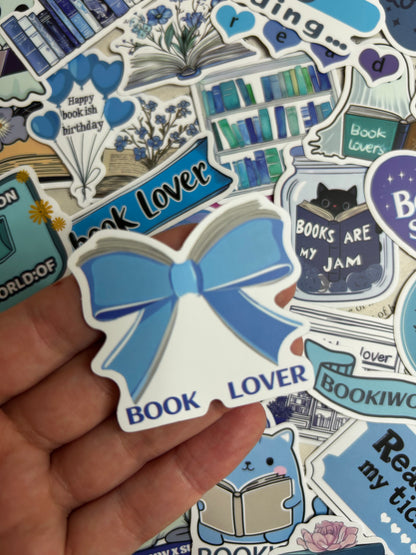 Mystery blue bookish sticker packs