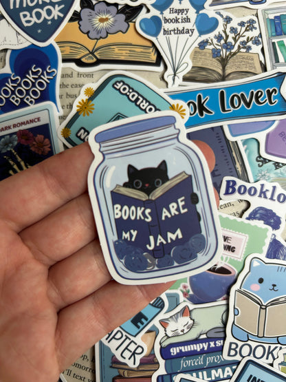 Mystery blue bookish sticker packs