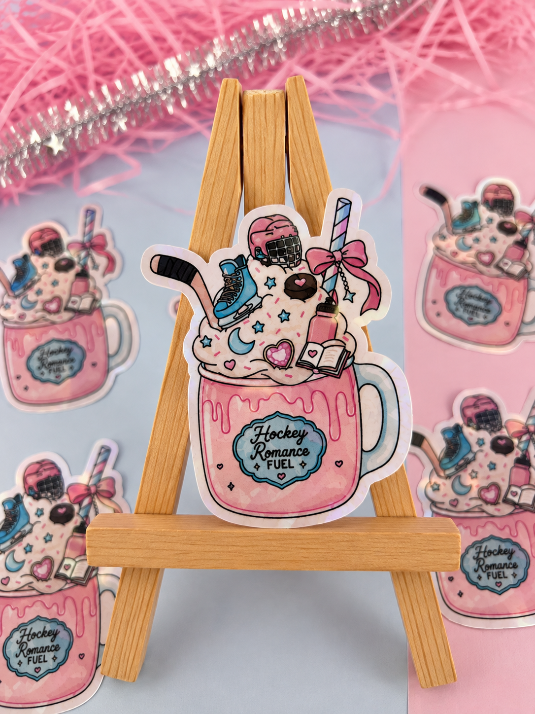 Hockey Romance Fuel Milkshake Holographic Sticker – Bookish Vinyl Decal