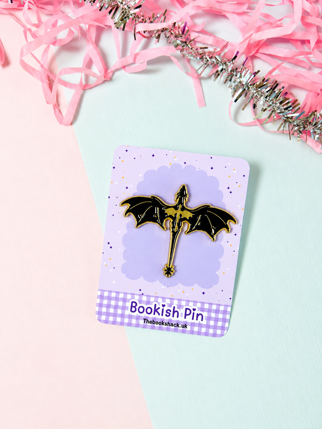 Dragon Enamel Pin – Fantasy Bookish Pin