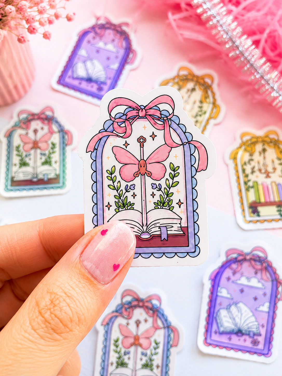 Whimsical Fantasy Holographic Sticker