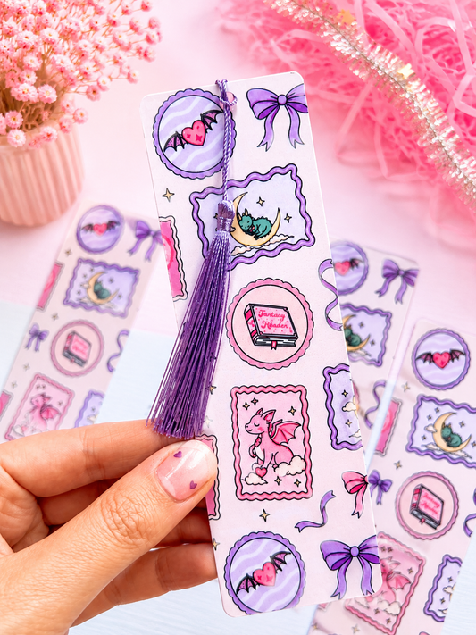 Whimsical Romantasy Bookmark | Double-Sided Fantasy Romance Bookmark