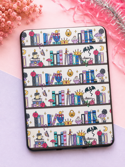 Whimsical Fantasy Bookshelf Kindle Insert