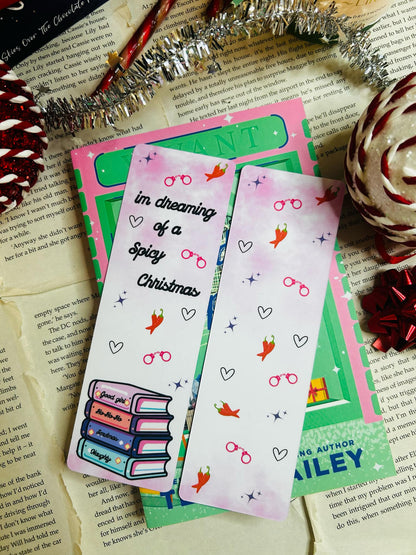 Christmas spicy christmas bookmark
