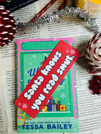Christmas smut bookmark