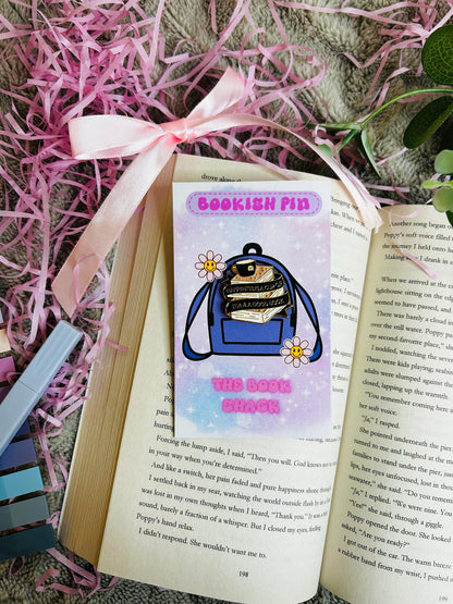 cuppa tea and a book bookish pin