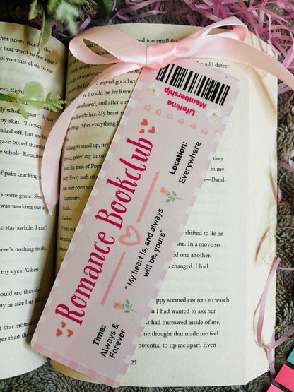 Book club bookmarks