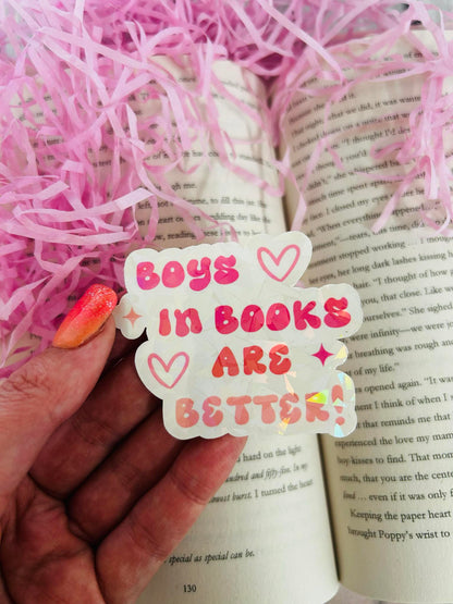 Book boys bookish sticker