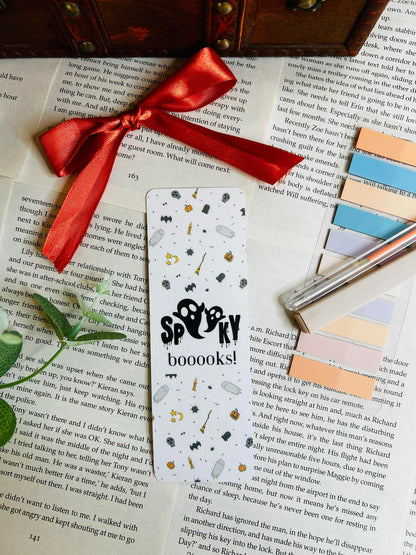 spooky books bookmark, halloween