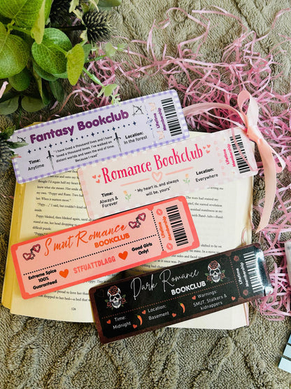 Book club bookmarks