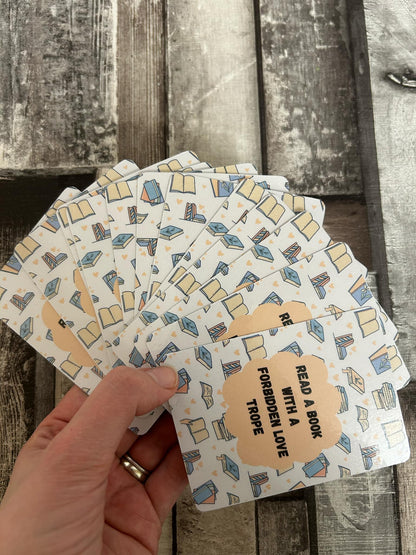 EXTRA TBR book prompt card game, Bookish gift