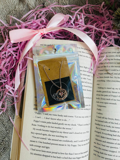 star & moon acotar necklace
