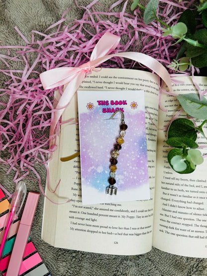bookish beaded bookmark