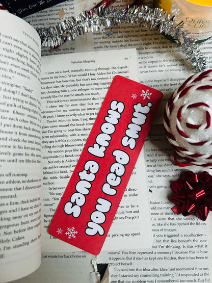 Christmas smut bookmark