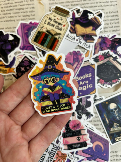 Mystery witchy bookish sticker packs