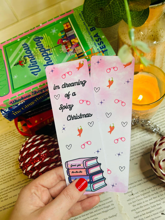 Christmas spicy christmas bookmark